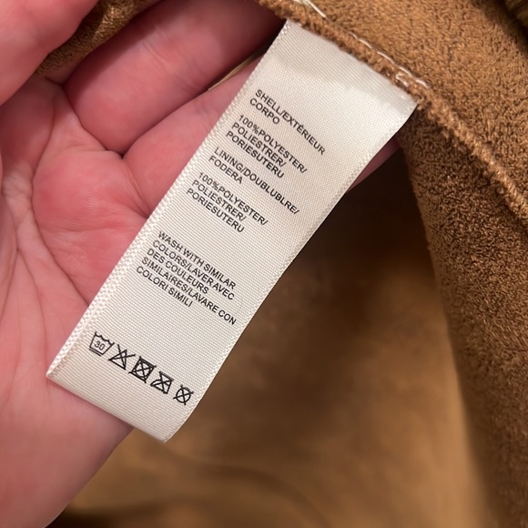 Rebecca Minkoff Long Brown / Tan Teddy Coat (Faux Sherpa) w/ Tortoise Buttonw - Picture 8 of 8